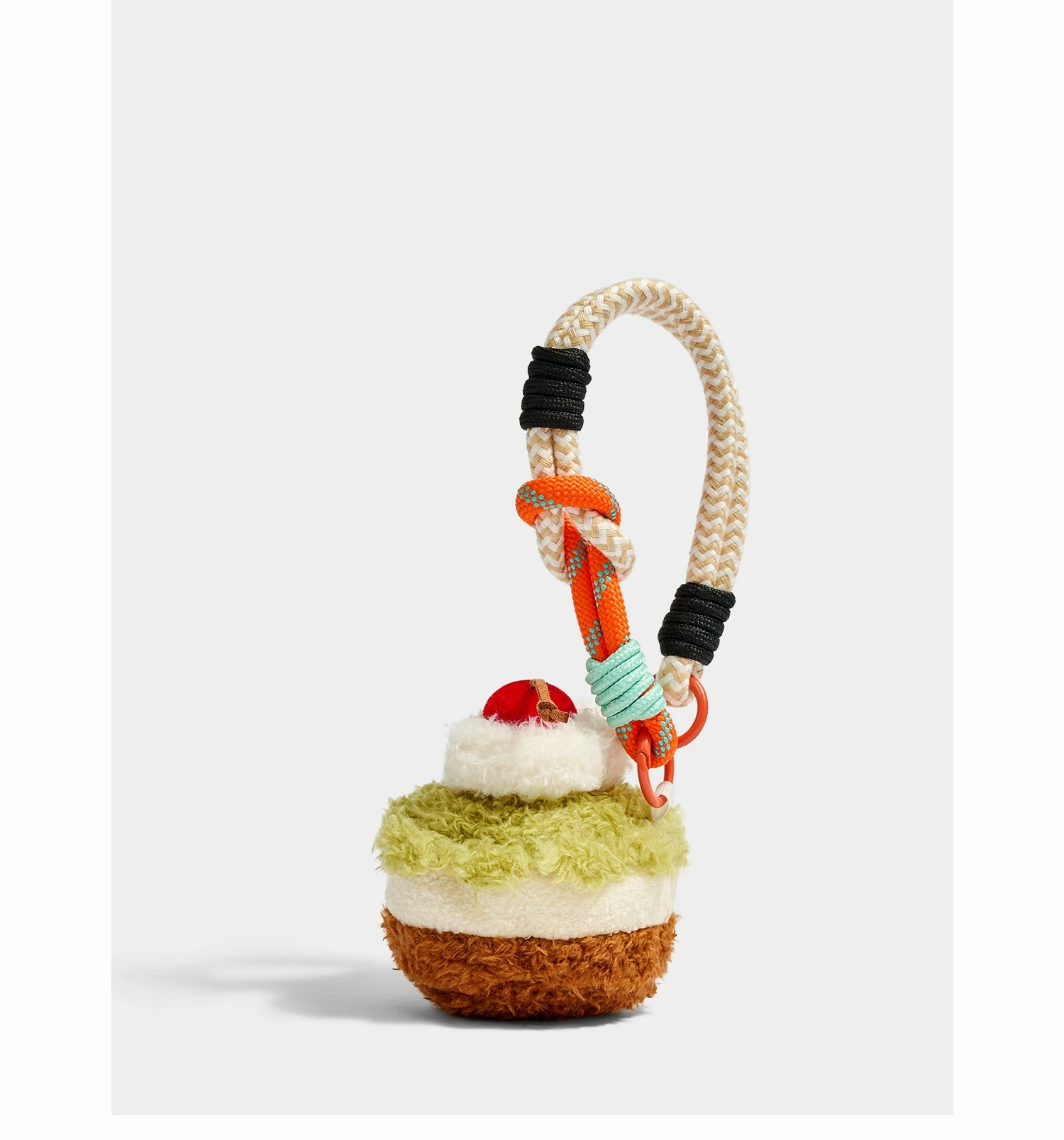 Cute Matcha Cupcake Keyring Pendant – Unique Afternoon Tea Bag Charm Gift