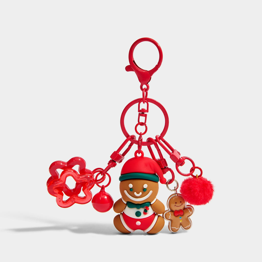 Cute Gingerbread Man Doll Keychain Bag Charm Christmas Birthday Gift Pendant