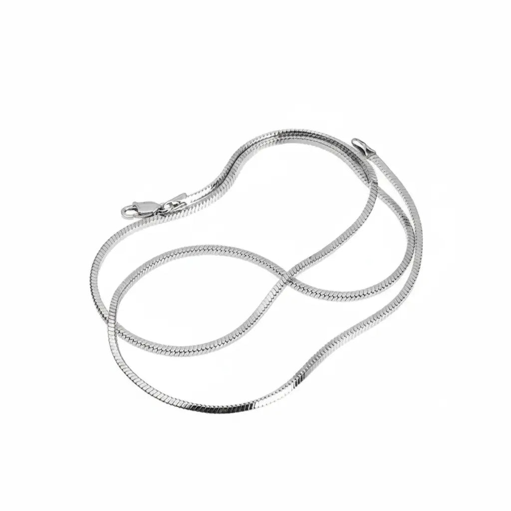 LUXTA Platinum necklace, chain for key bag , 925 sample silver, silver 925 sample, high-quality style