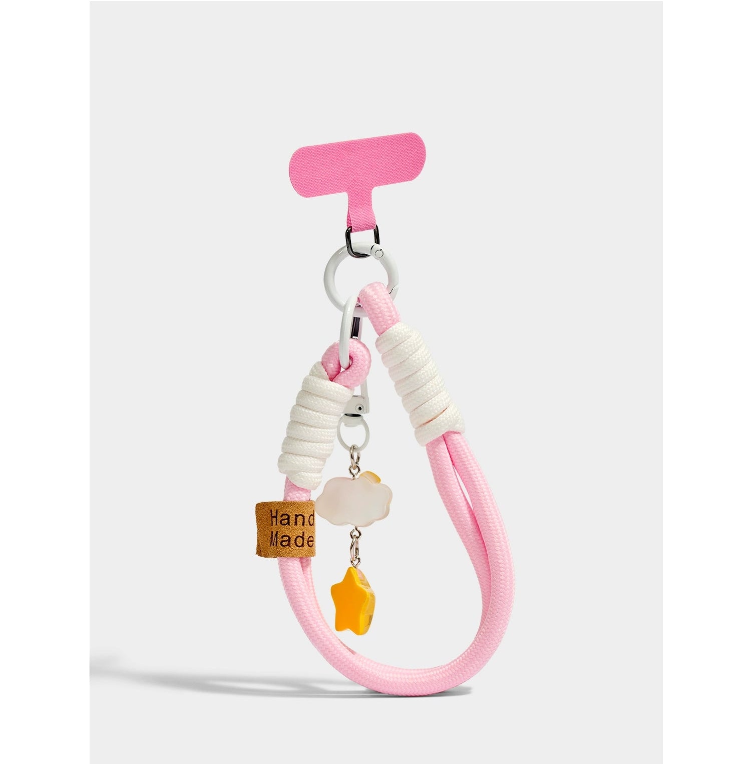 Cute Pink Star Mobile Phone Strap Keychain Bag Charm Pendant Gift Accessory