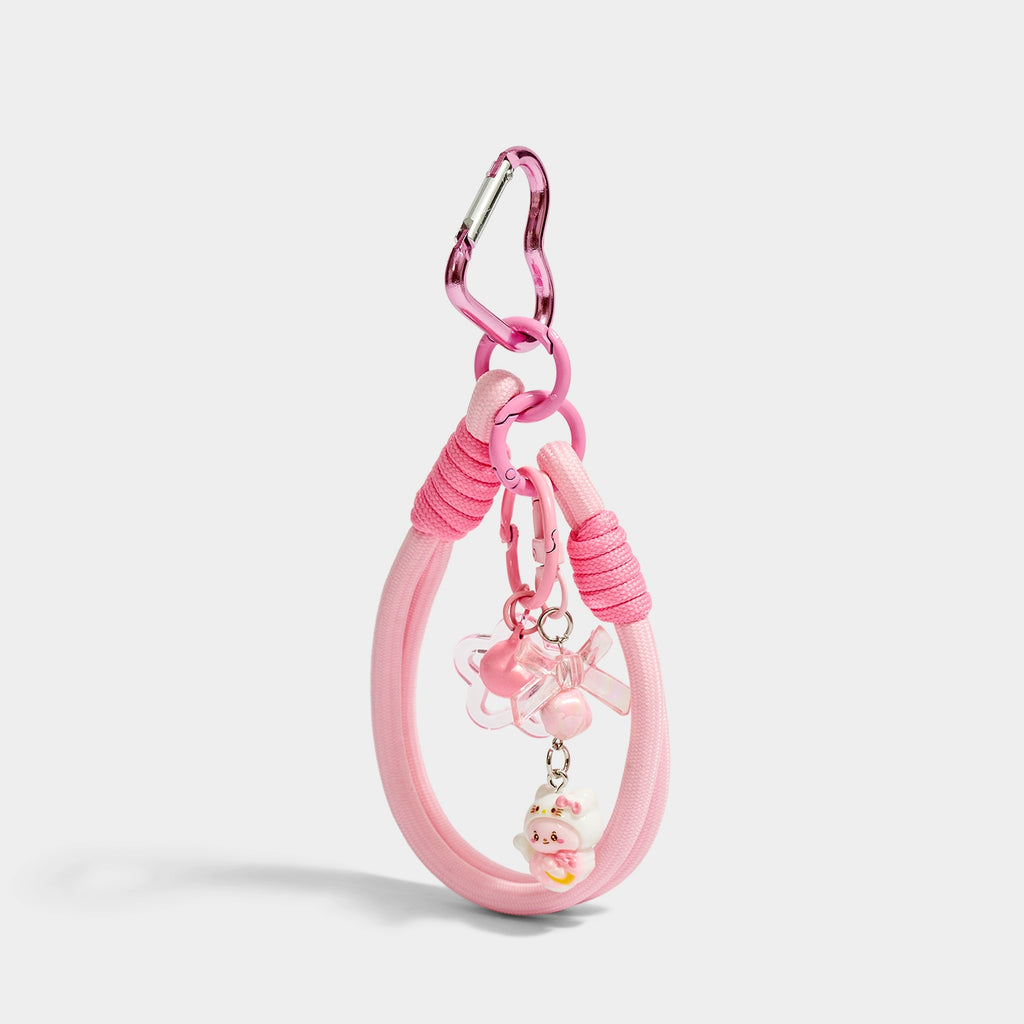Adorable Pink Cat Charm: Versatile Phone Strap, Keychain, Bracelet, Pendant Gift