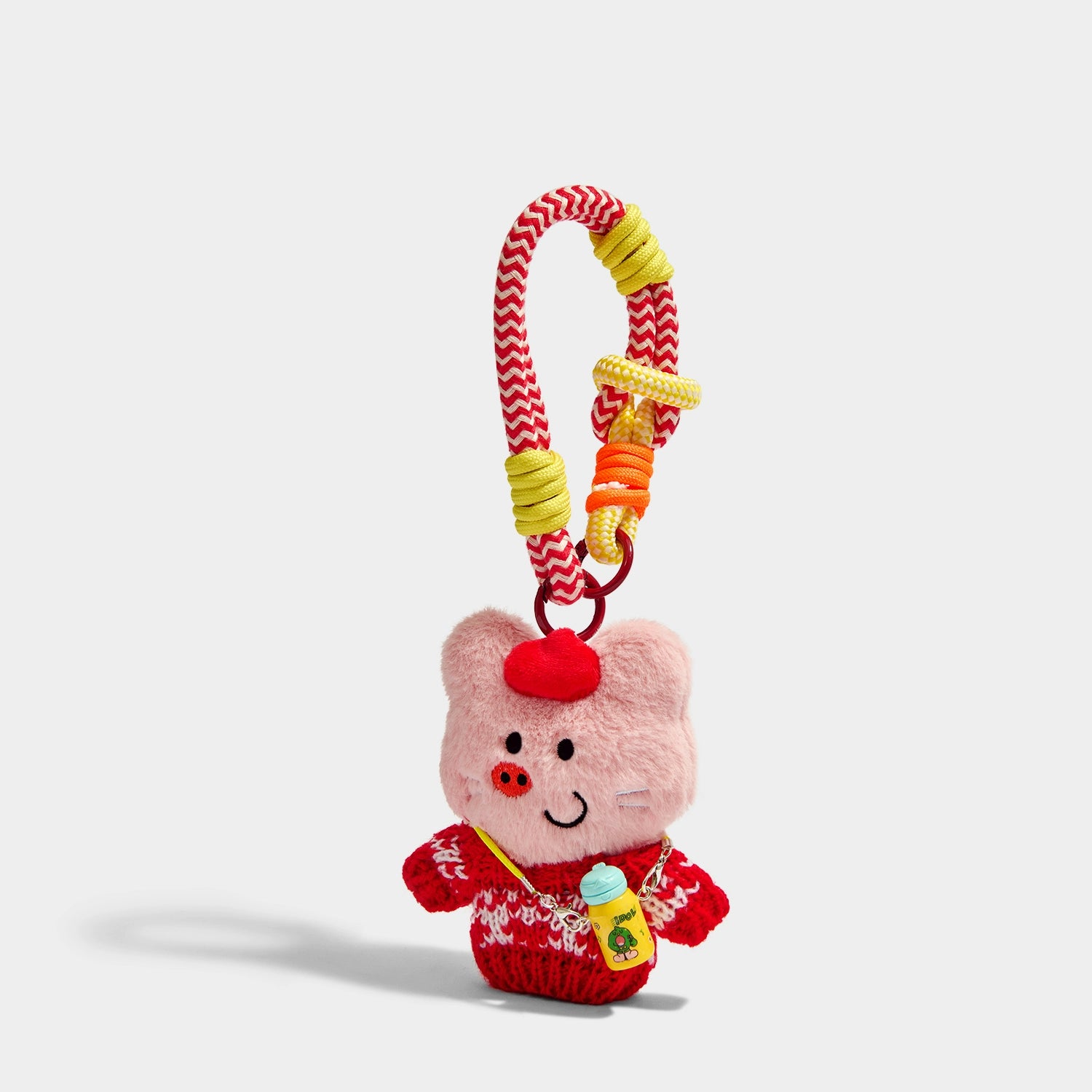 Charming Kevinminler Red Sweater Pig Plush Keychain Pendant Doll Christmas Gift