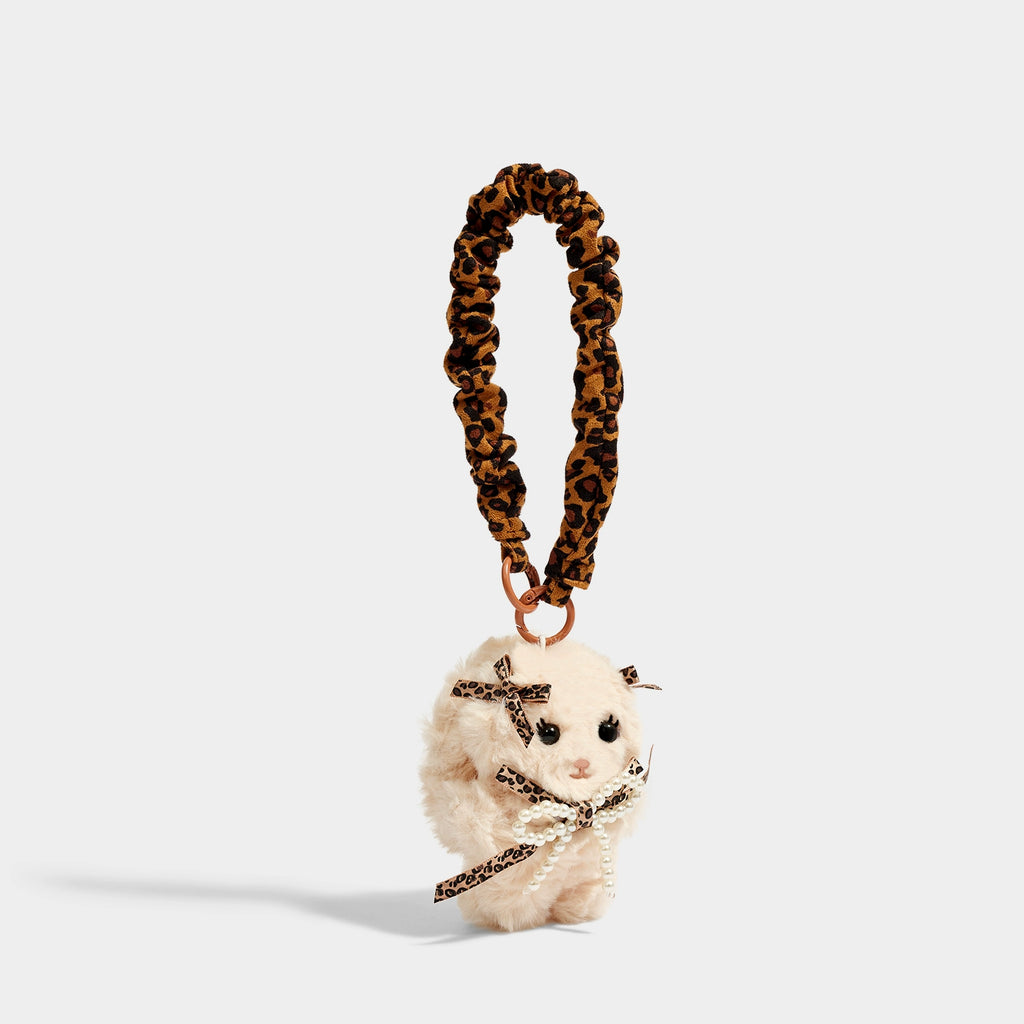 Charming KEVINMINLER Leopard Plush Velvet Keychain Bag Charm Accessory Birthday Gift