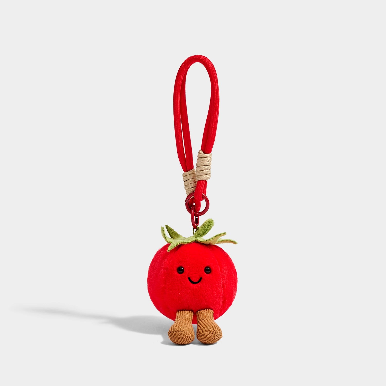 Adorable Mini Tomato Plush Keychain Pendant, Cute Bag Charm Decoration, Unique Birthday Gift