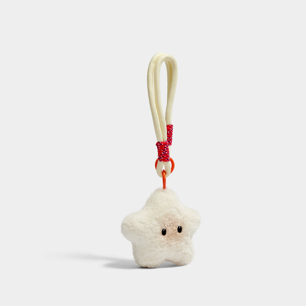 Kevinminler Adorable Plush Star Cat Keychain Pendant - Cute Bag Charm Gift