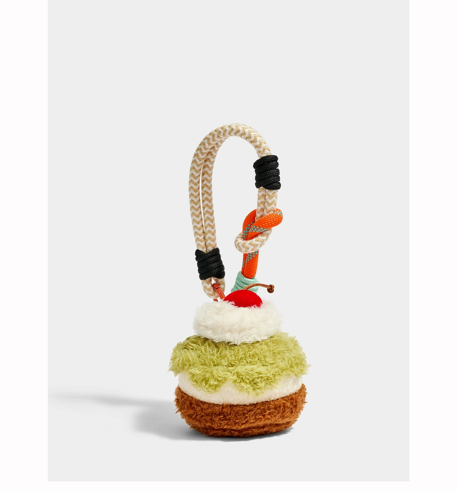 Cute Matcha Cupcake Keyring Pendant – Unique Afternoon Tea Bag Charm Gift