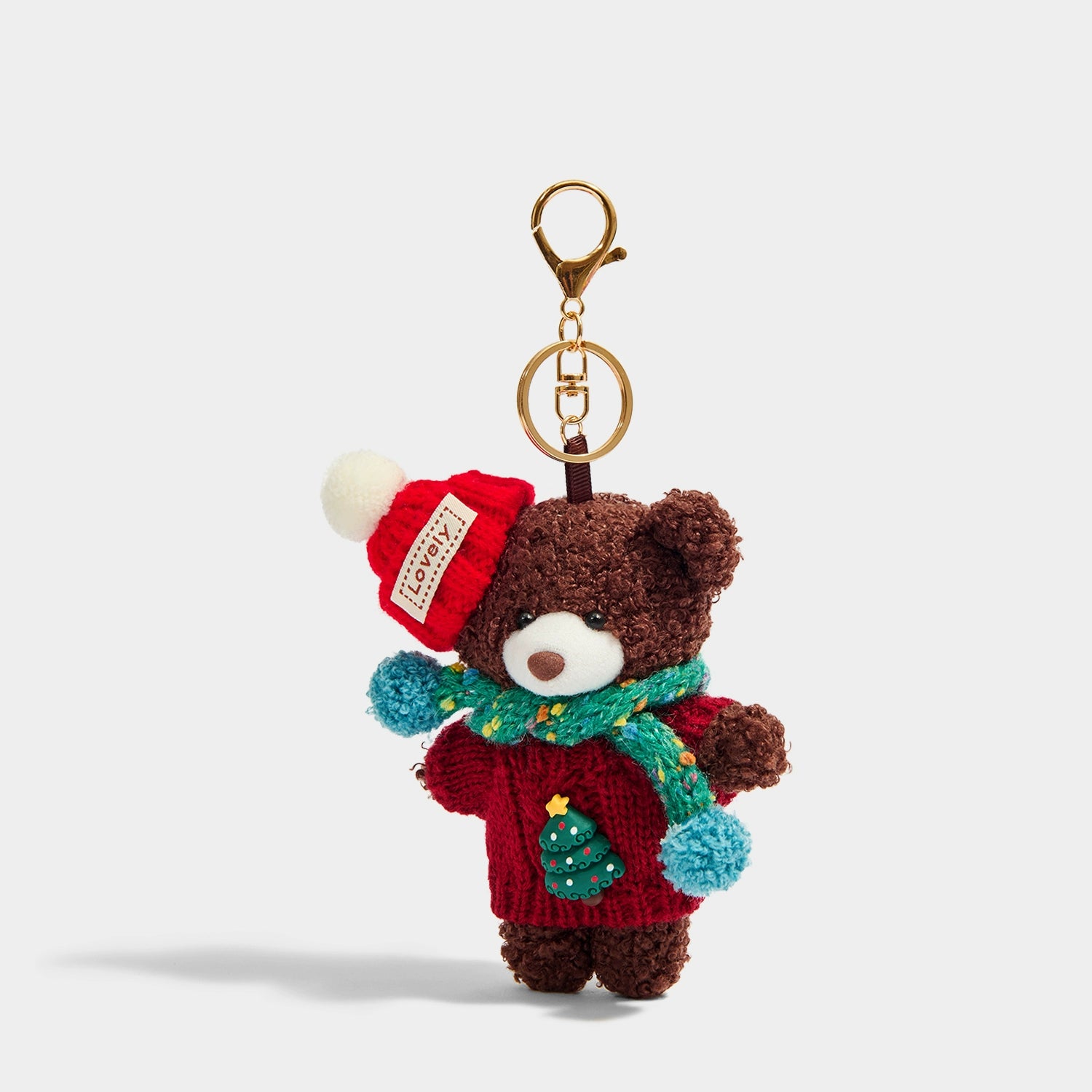 Adorable Kevinminler Red Sweater Bear Keychain Pendant Bag Charm Gift