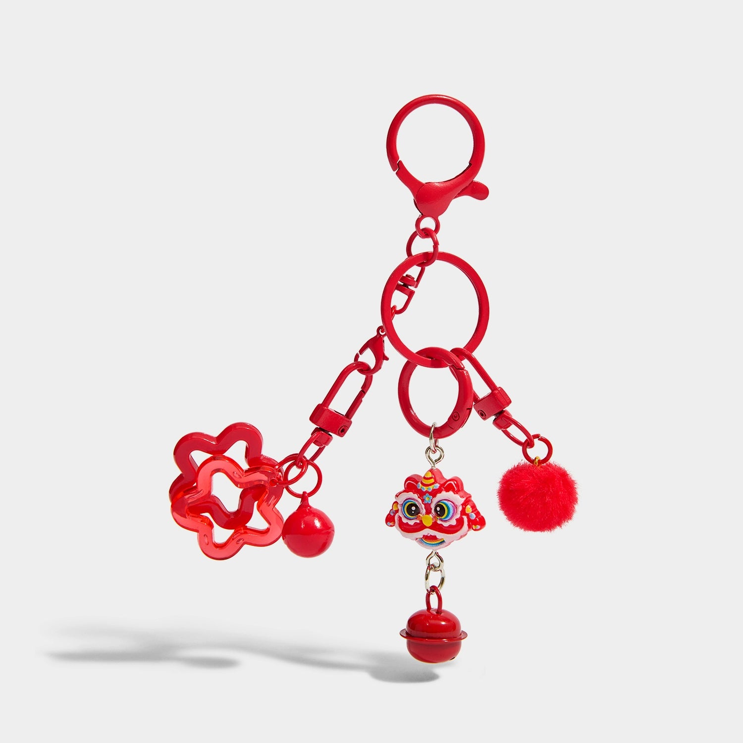 KEVINMINLER Creative Star Lion Bell Keychain Pendant Christmas Birthday Gift