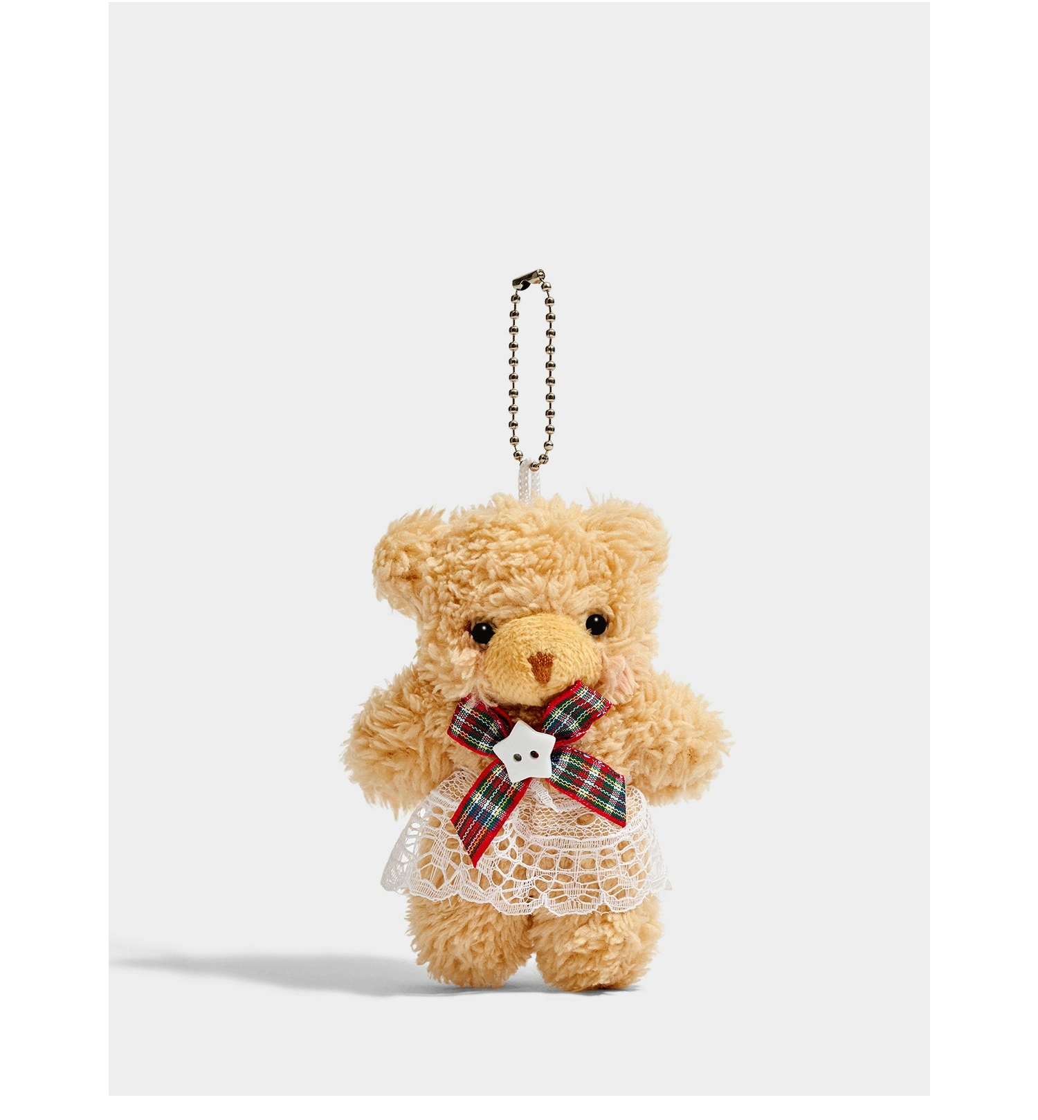 Adorable Beret Bear Plush Keychain Pendant - Cute Bag Charm Gift for All