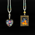 GIFTEEO Art Deco "Adriatique" | Art Deco Geometric Symmetry Gilded Necklace - Handcrafted Luxury Jewelry