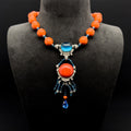 GIFTEEO Art Deco "Aphrodite" | Art Deco Geometric Symmetry Statement Necklace - Handcrafted Luxury Jewelry