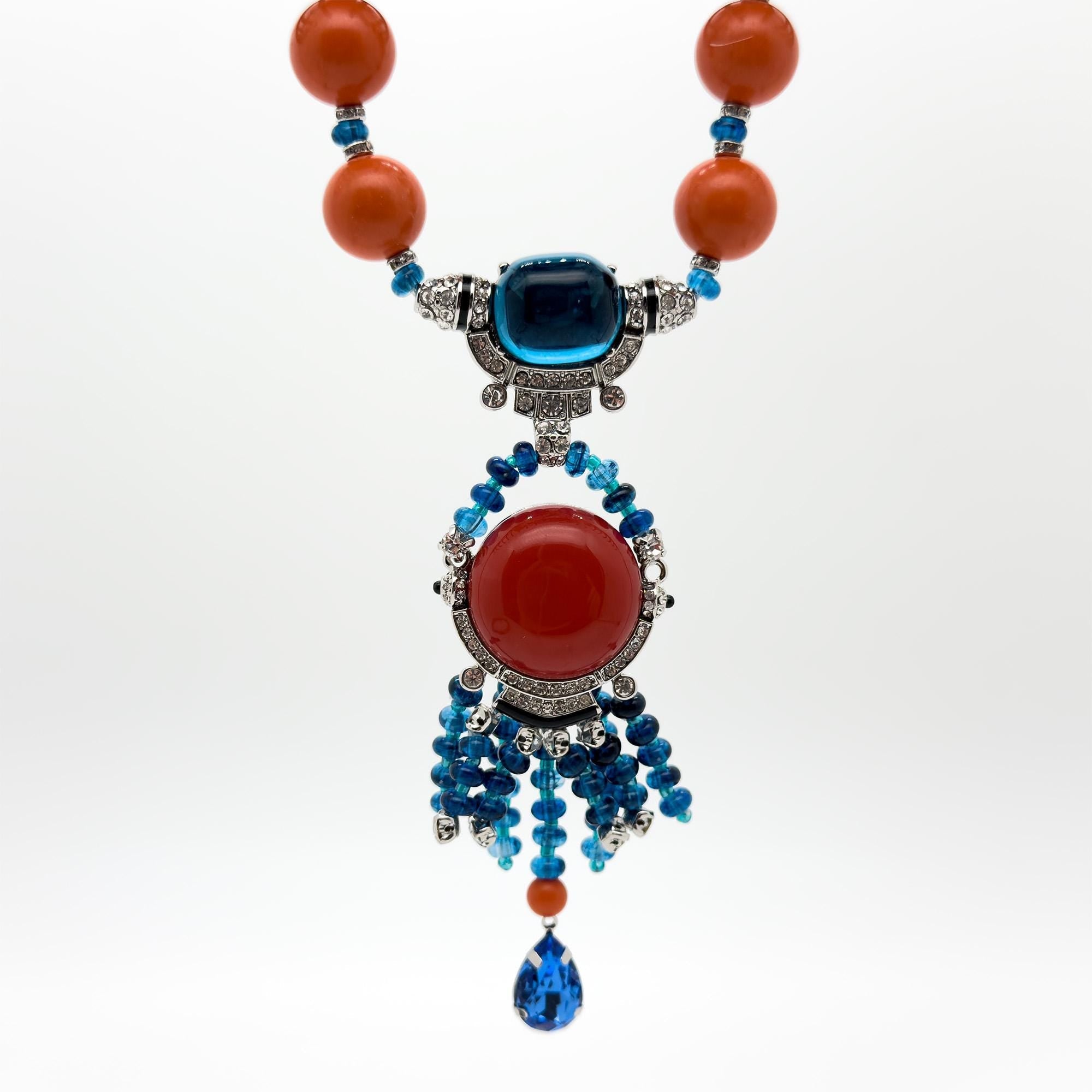 GIFTEEO Art Deco "Aphrodite" | Art Deco Geometric Symmetry Statement Necklace - Handcrafted Luxury Jewelry