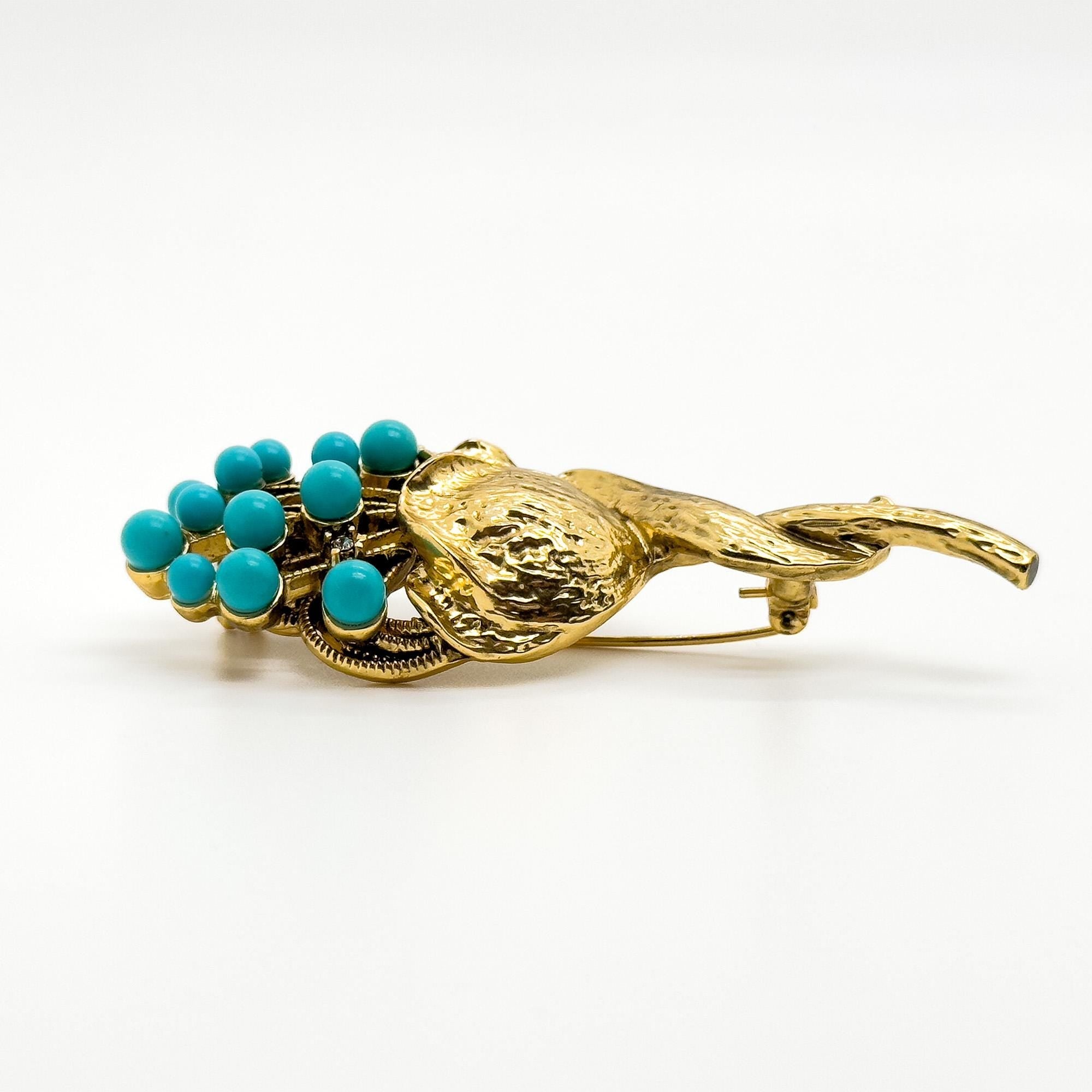 GIFTEEO Art Deco "Aristocrate II" | Victorian Romanticism Ornate Statement Brooch - Handcrafted Luxury Jewelry
