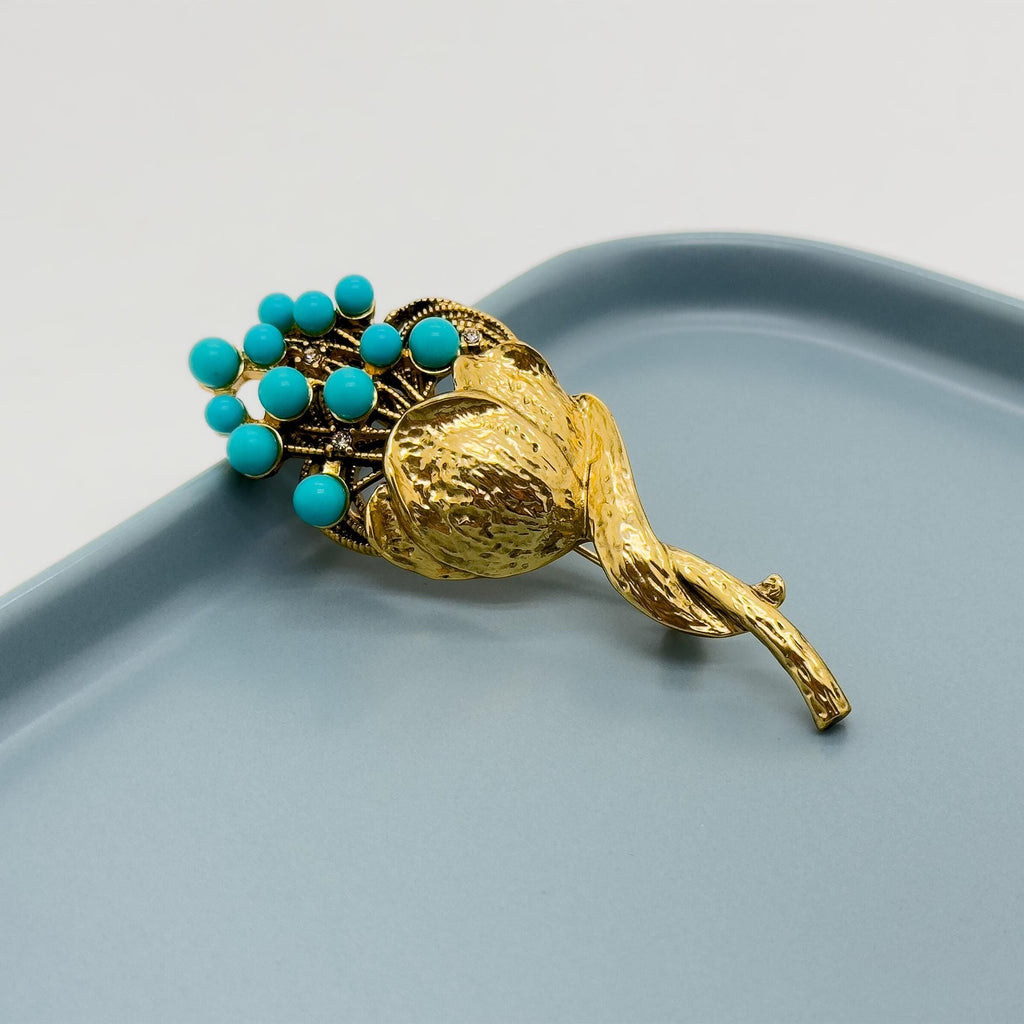 GIFTEEO Art Deco "Aristocrate II" | Victorian Romanticism Ornate Statement Brooch - Handcrafted Luxury Jewelry