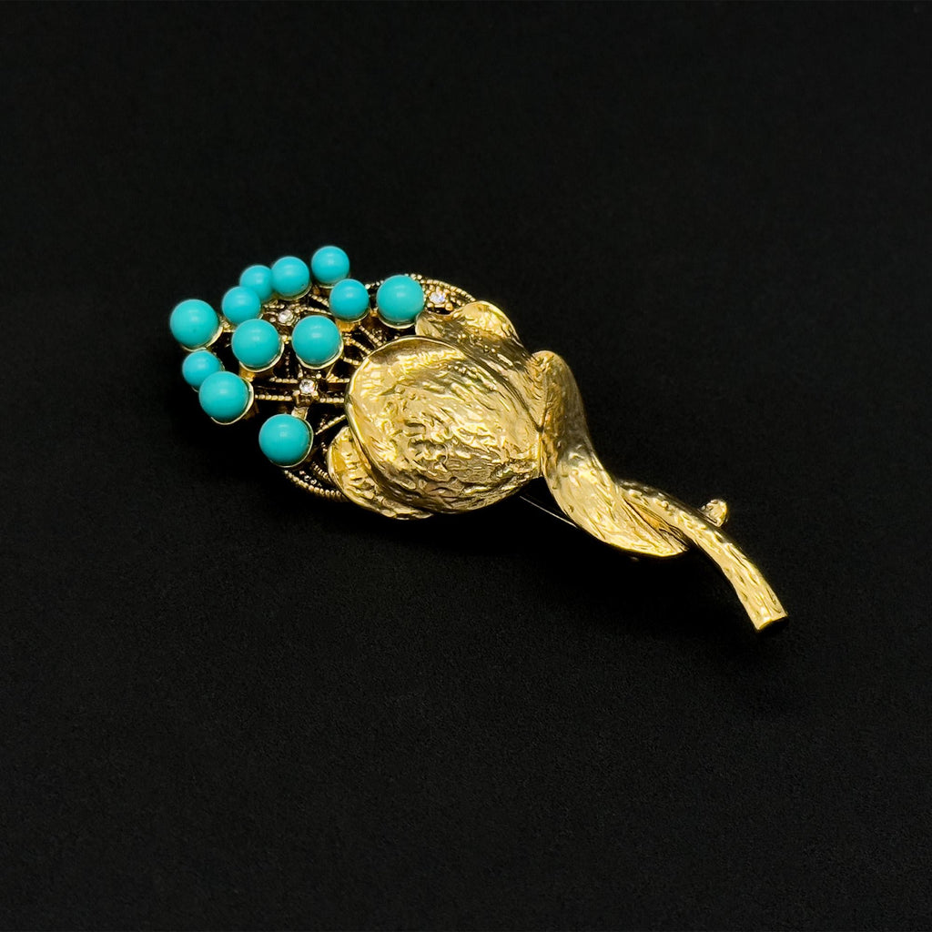 GIFTEEO Art Deco "Aristocrate II" | Victorian Romanticism Ornate Statement Brooch - Handcrafted Luxury Jewelry