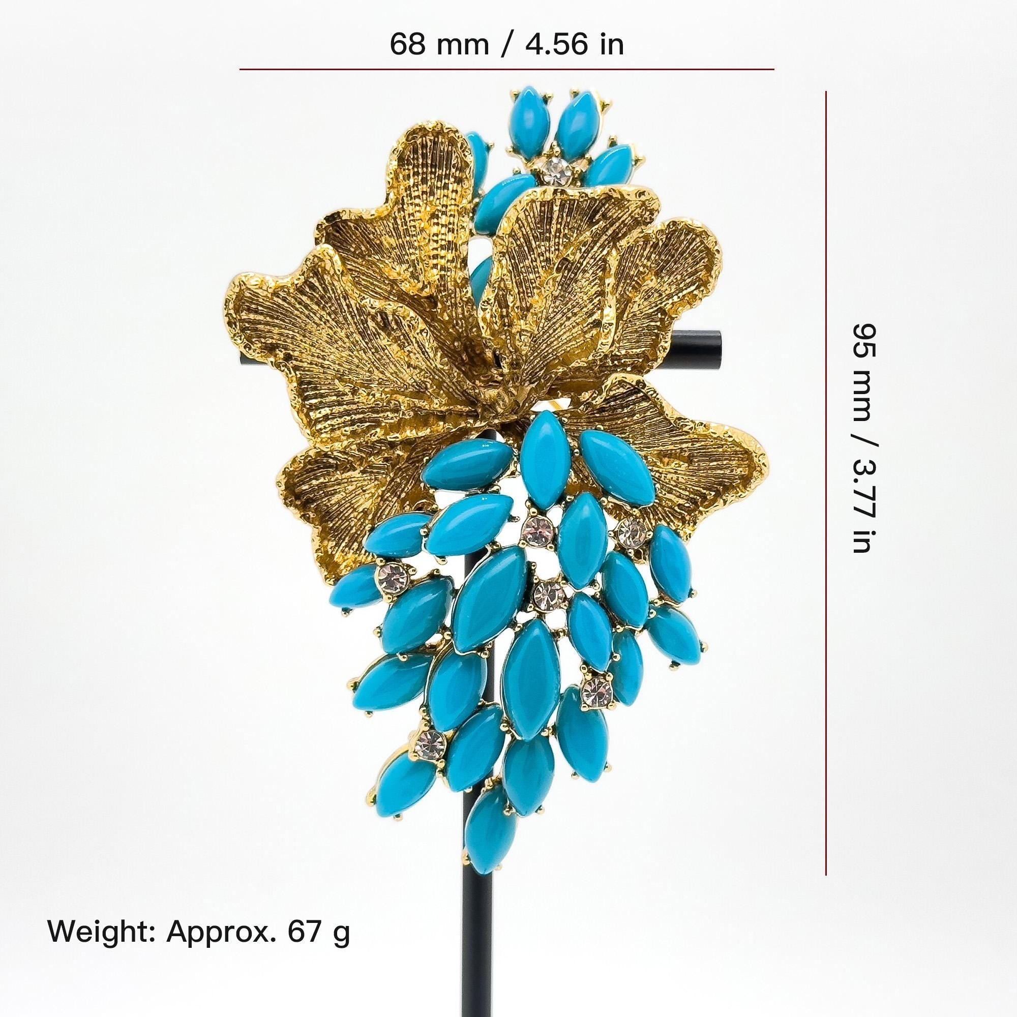 GIFTEEO Art Deco "Artémis II" | Art Deco Geometric Symmetry Gold Brooch - Handcrafted Luxury Jewelry