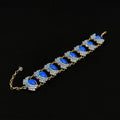 GIFTEEO Art Deco "Athéna II" | Art Deco Geometric Symmetry Faceted Crystal Bracelet - Handcrafted Luxury Jewelry