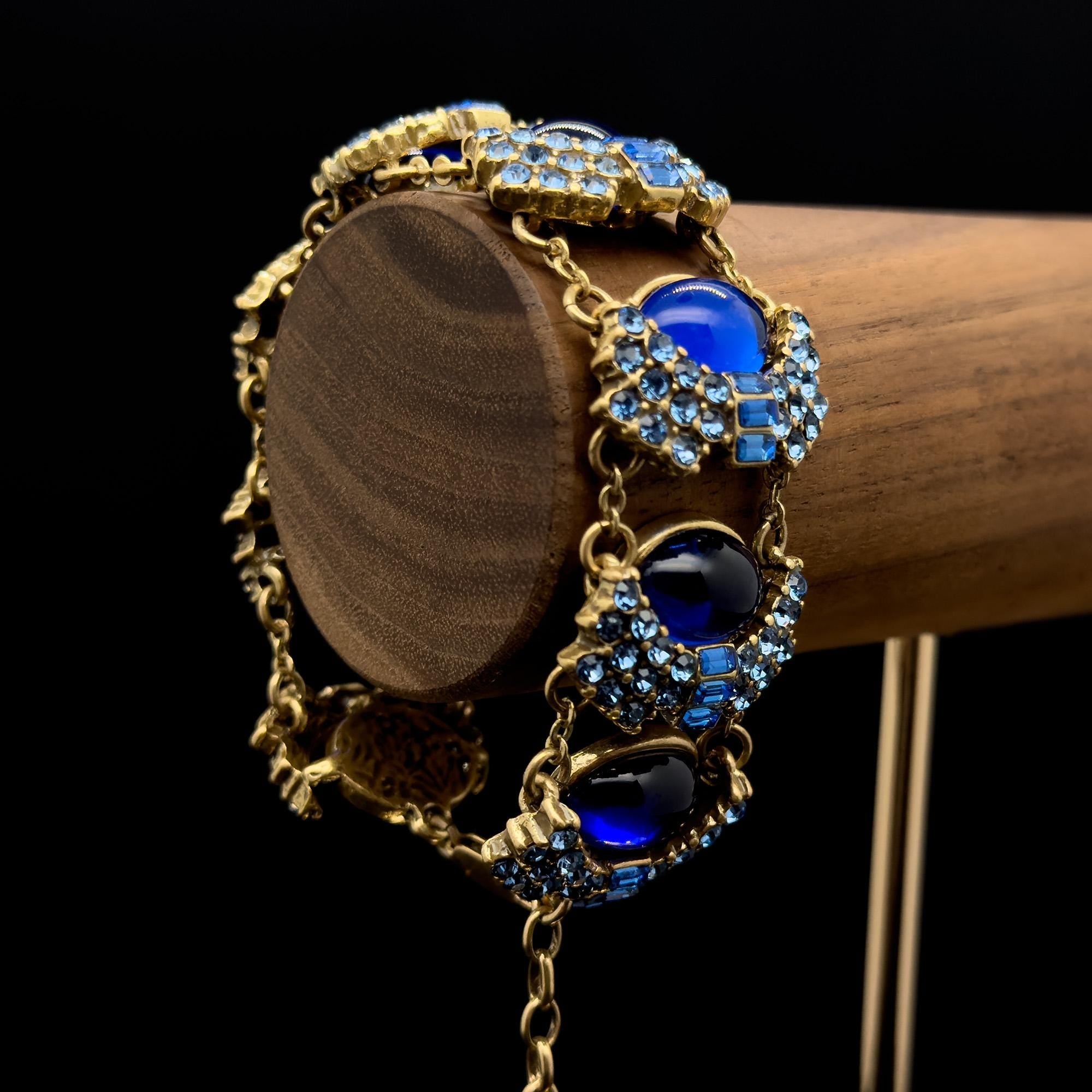GIFTEEO Art Deco "Athéna II" | Art Deco Geometric Symmetry Faceted Crystal Bracelet - Handcrafted Luxury Jewelry