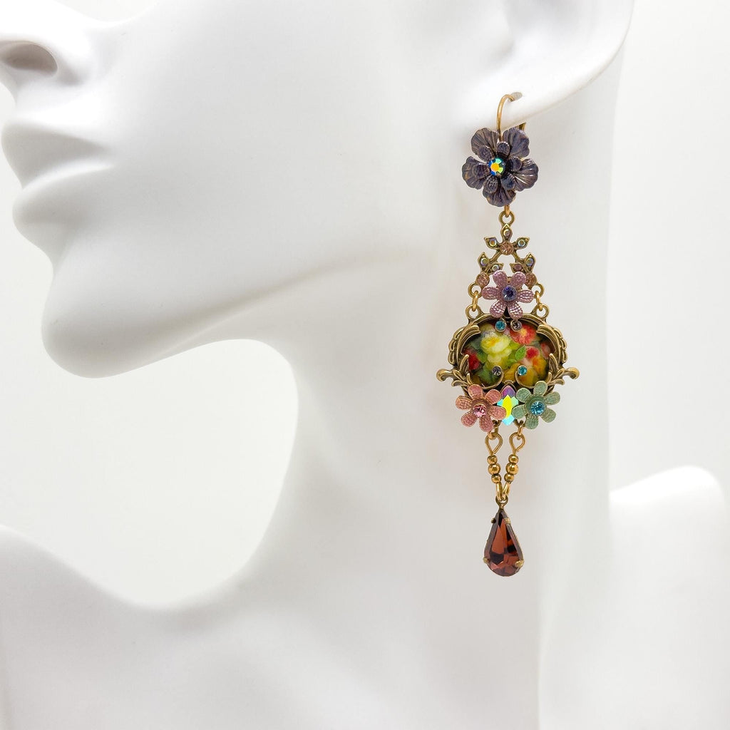 GIFTEEO Art Deco "Aube II" | Victorian Romanticism Ornate Gold Ring - Handcrafted Luxury Jewelry