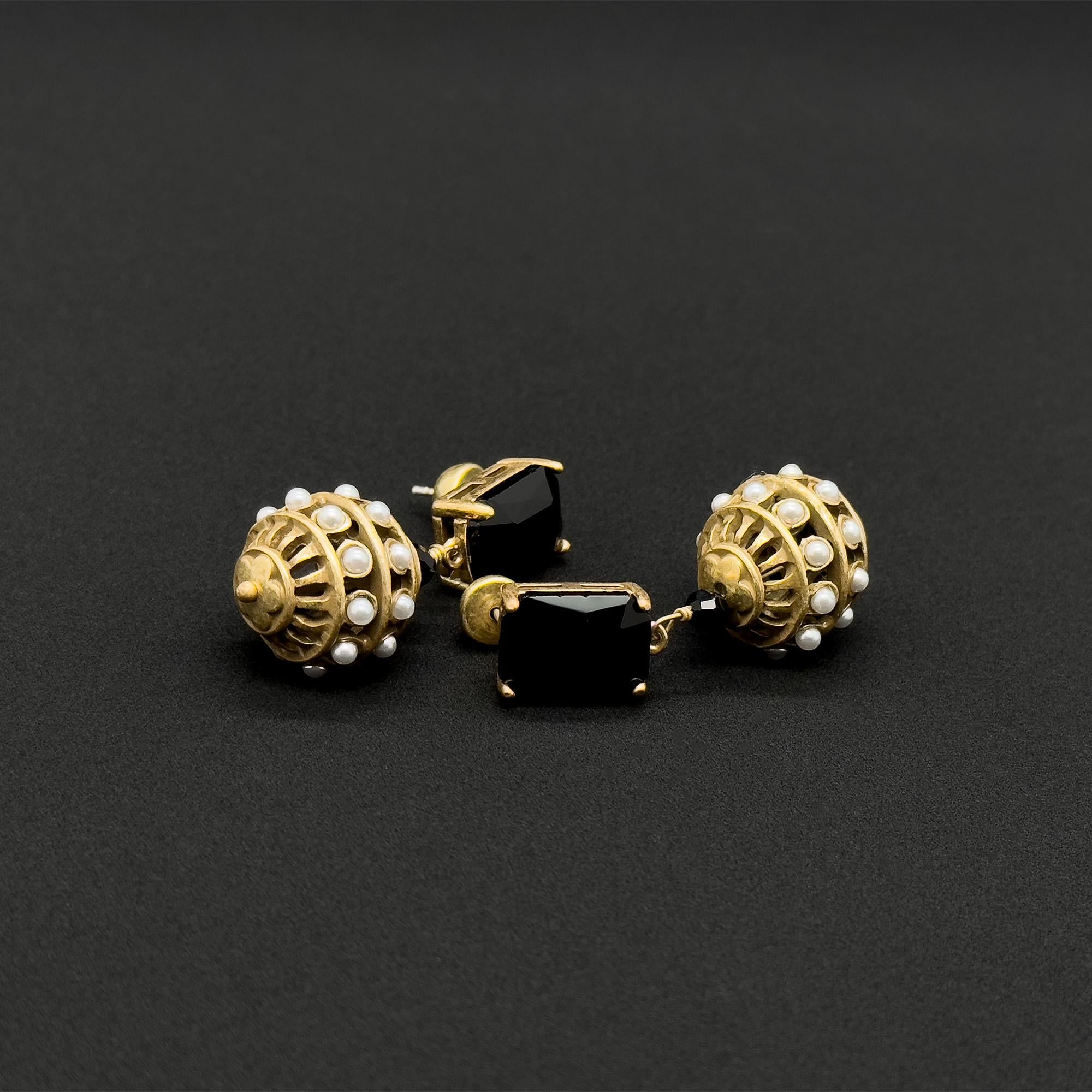 GIFTEEO Art Deco "Aurore Boréale II" | Art Deco Geometric Symmetry Crystal Ring - Handcrafted Luxury Jewelry