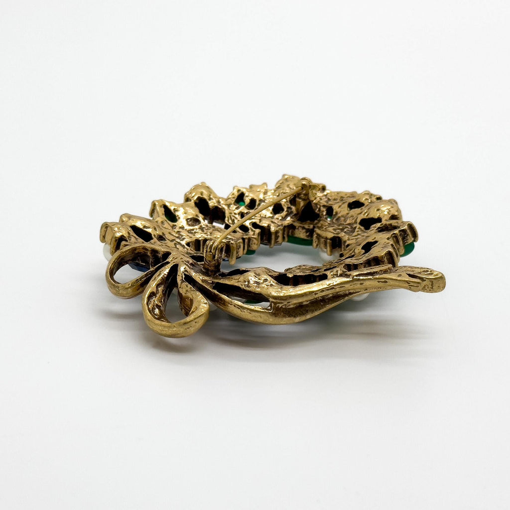 GIFTEEO Art Deco "Aventurier II" | Art Deco Geometric Symmetry Statement Brooch - Handcrafted Luxury Jewelry
