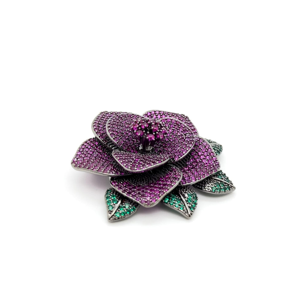 GIFTEEO Art Deco "Bacchus II" | Art Deco Geometric Symmetry Gilded Brooch - Handcrafted Luxury Jewelry