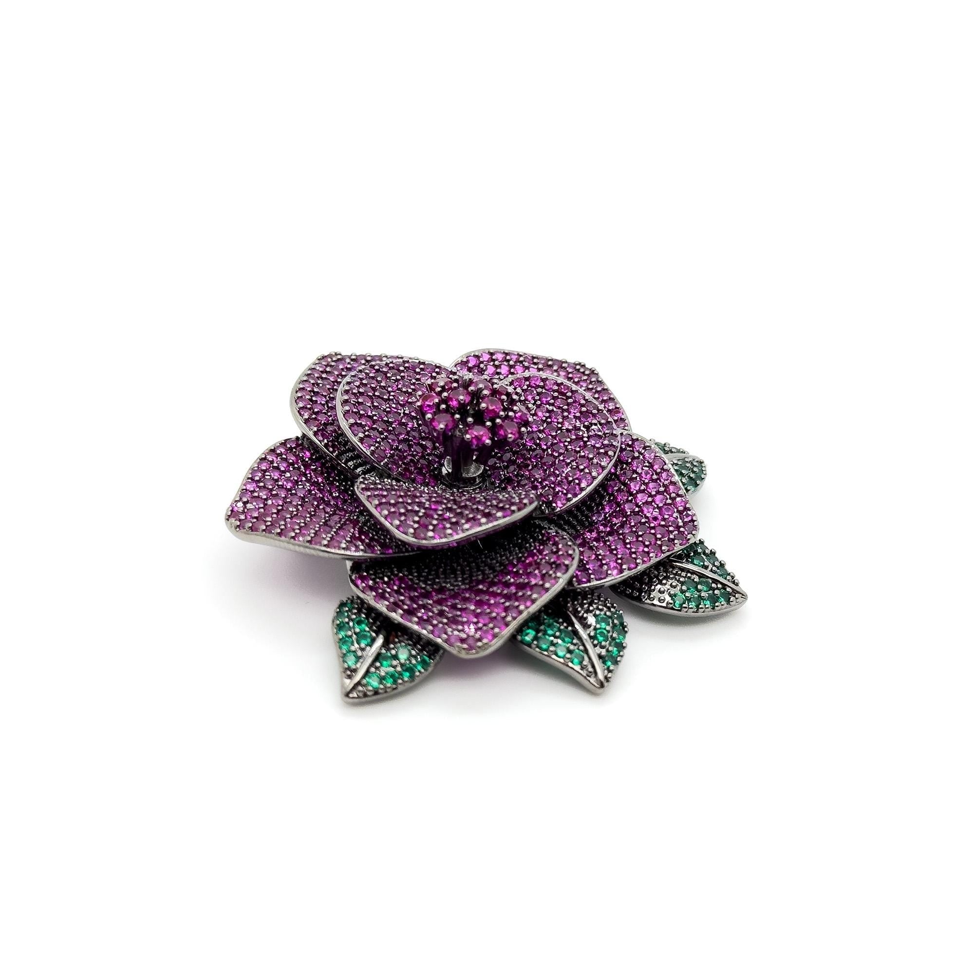 GIFTEEO Art Deco "Bacchus II" | Art Deco Geometric Symmetry Gilded Brooch - Handcrafted Luxury Jewelry