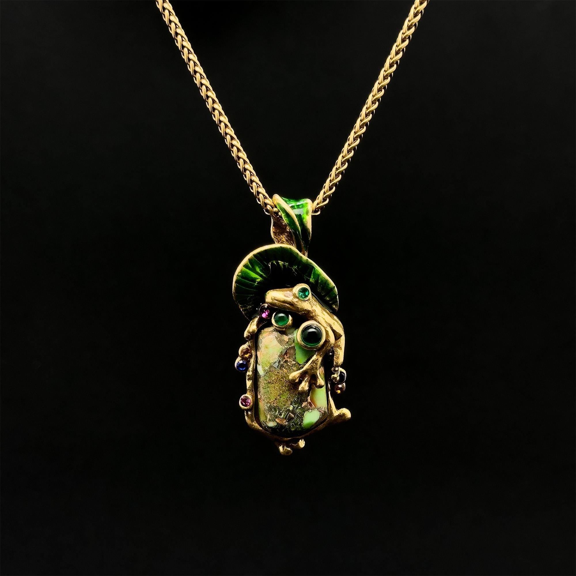 GIFTEEO Art Deco "Beauté II" | Art Deco Geometric Symmetry Gilded Necklace - Handcrafted Luxury Jewelry