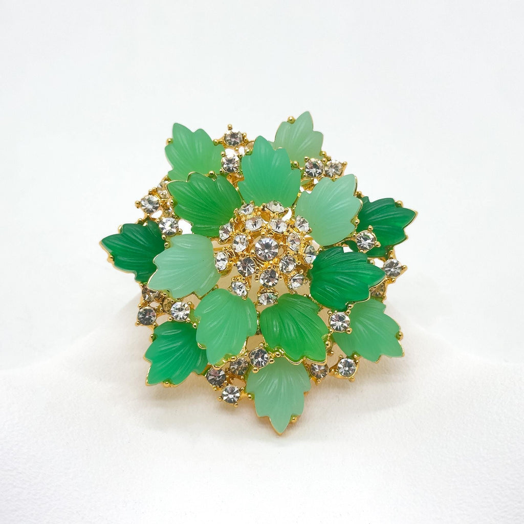 GIFTEEO Art Deco "Bohème II" | Art Deco Geometric Symmetry Crystal Brooch - Handcrafted Luxury Jewelry