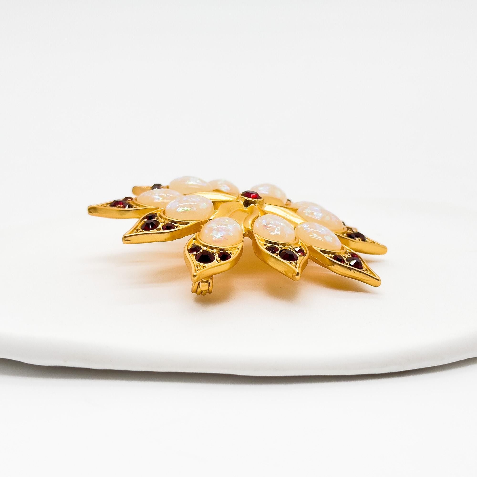 GIFTEEO Art Deco "Charleston II" | Art Deco Geometric Symmetry Pearl Brooch - Handcrafted Luxury Jewelry