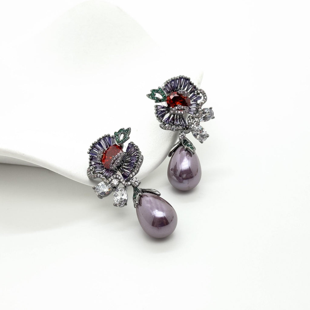 GIFTEEO Art Deco "Charme" | Baroque/Renaissance Irregular Pearls Opulent Pearl Ring - Handcrafted Luxury Jewelry