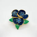 GIFTEEO Art Deco "Chic Artiste II" | Art Deco Geometric Symmetry Gilded Brooch - Handcrafted Luxury Jewelry