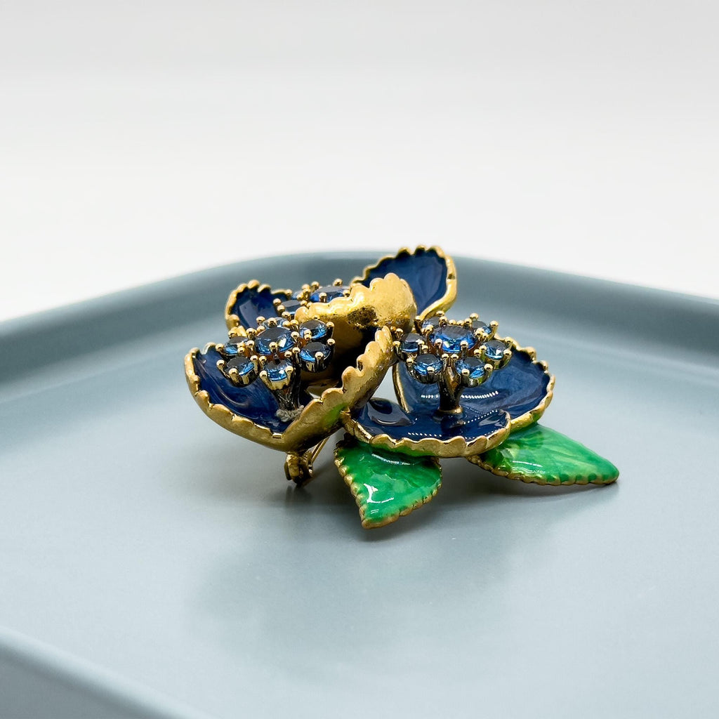 GIFTEEO Art Deco "Chic Artiste II" | Art Deco Geometric Symmetry Gilded Brooch - Handcrafted Luxury Jewelry