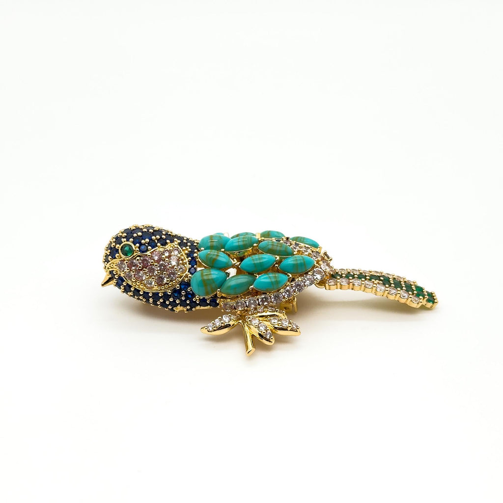 GIFTEEO Art Deco "Chic Parisien" | Art Deco Geometric Symmetry Statement Brooch - Handcrafted Luxury Jewelry