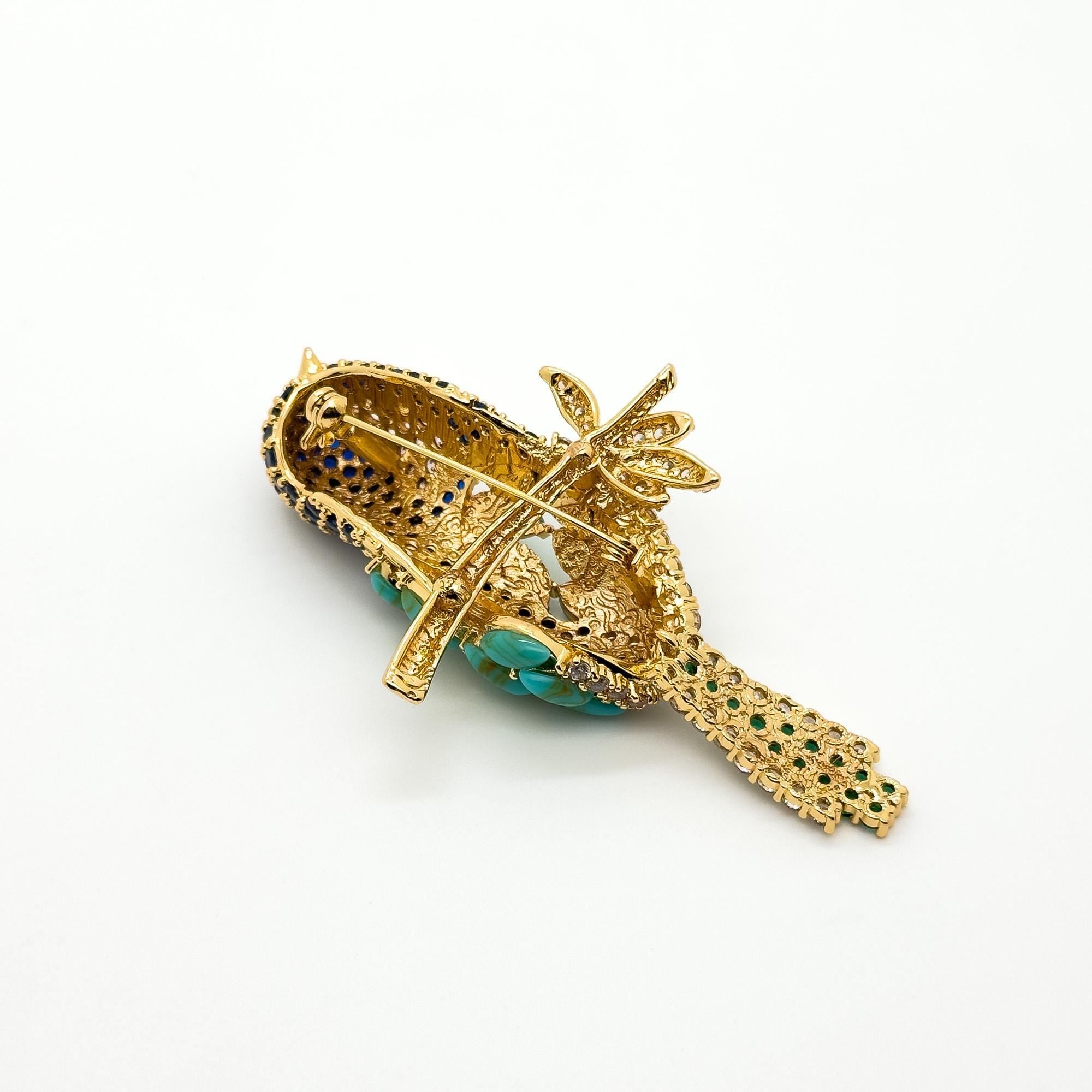 GIFTEEO Art Deco "Chic Parisien" | Art Deco Geometric Symmetry Statement Brooch - Handcrafted Luxury Jewelry