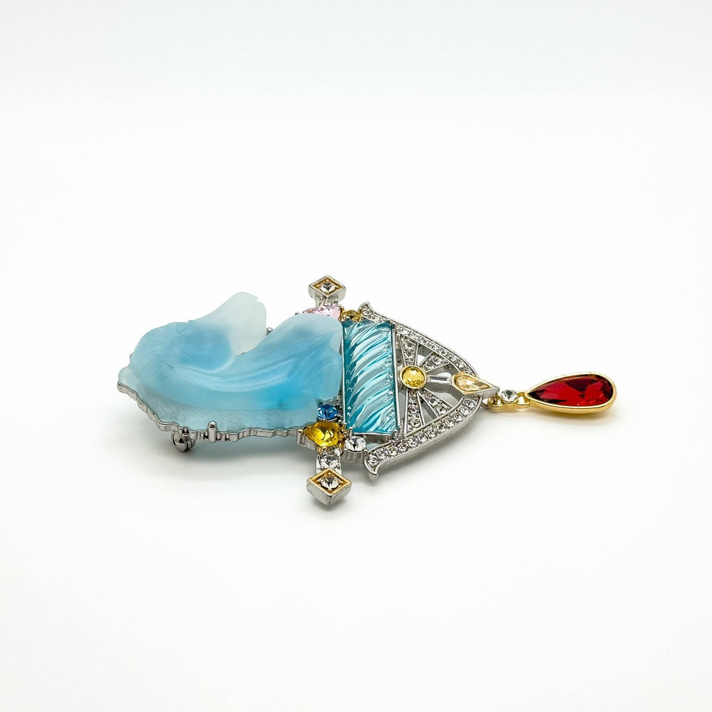 GIFTEEO Art Deco "Courage" | Art Deco Geometric Symmetry Statement Brooch - Handcrafted Luxury Jewelry