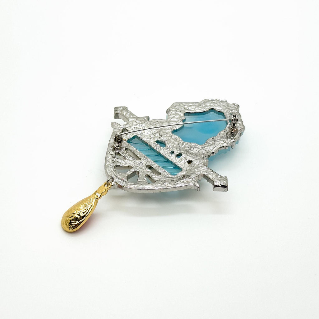 GIFTEEO Art Deco "Courage" | Art Deco Geometric Symmetry Statement Brooch - Handcrafted Luxury Jewelry