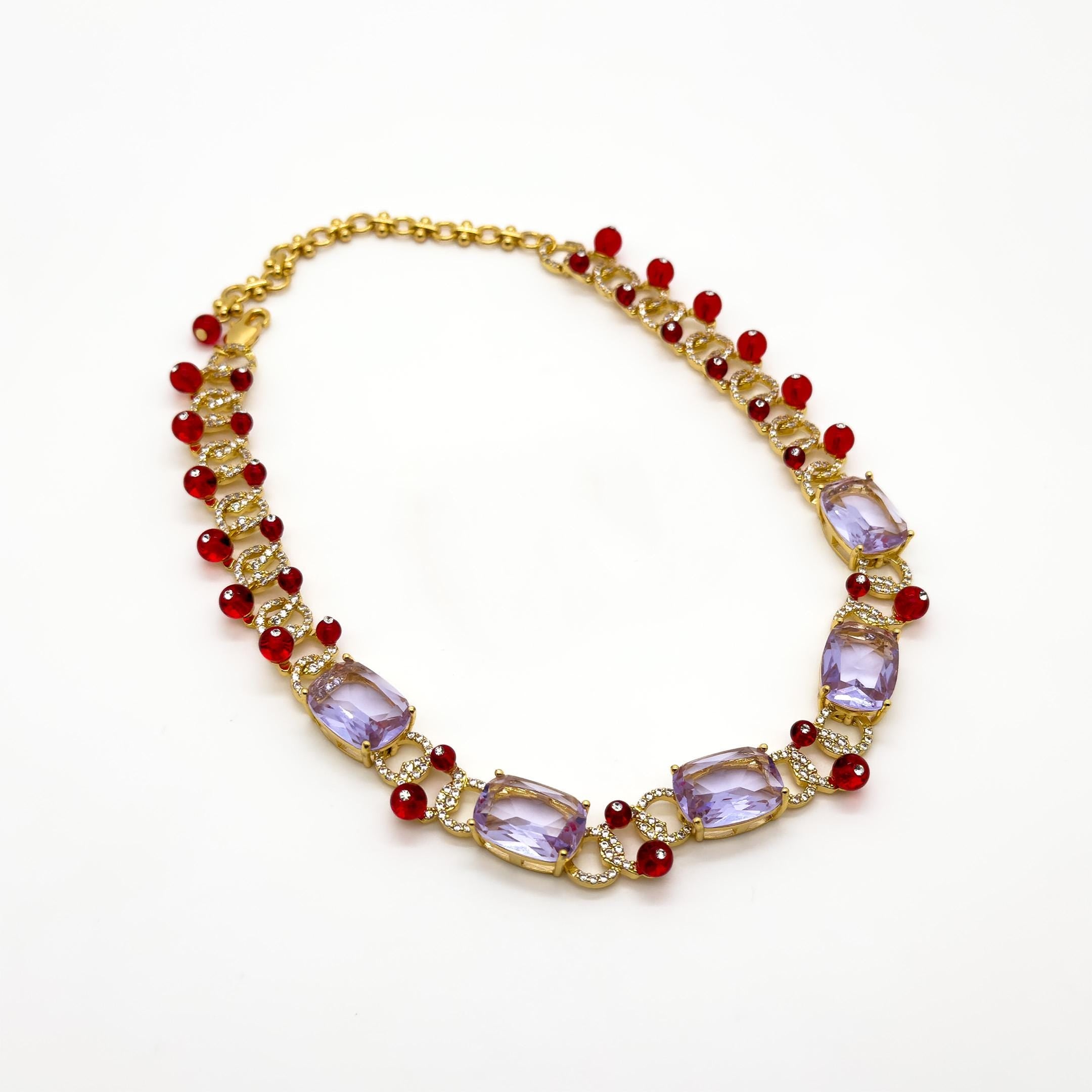 French Vintage Art Deco Necklace and Earrings Bridal Jewellery Set