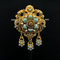 Victorian Bud—Victorian Romanticism Ornate Pearl Brooch