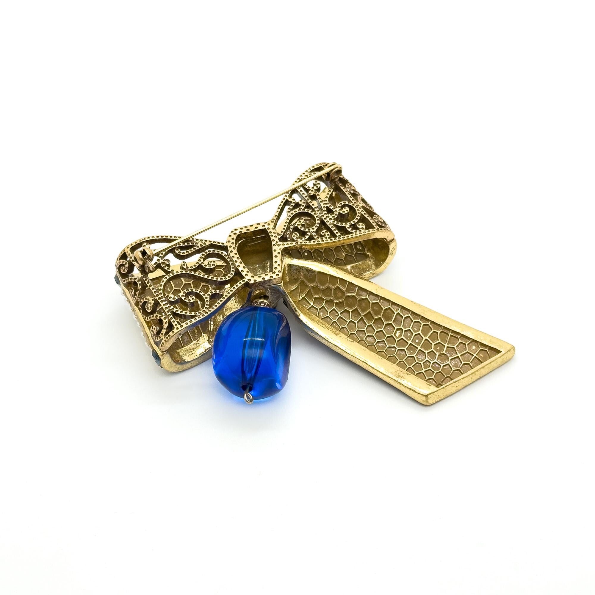 "Perséphone" | Art Deco Geometric Symmetry Faceted Crystal Brooch