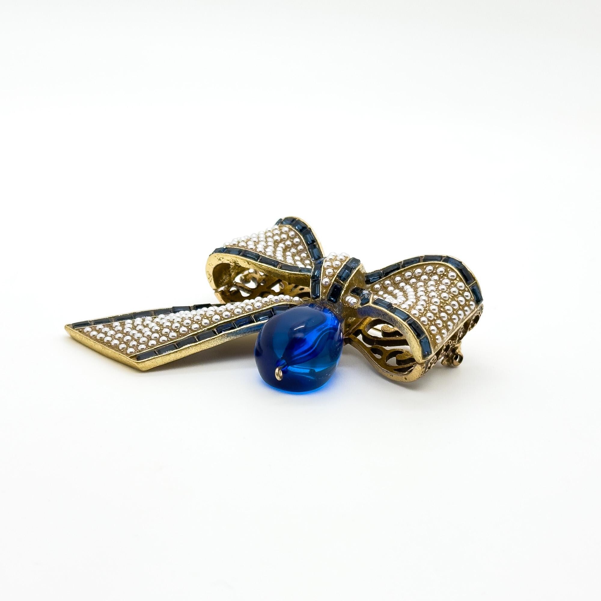 "Perséphone" | Art Deco Geometric Symmetry Faceted Crystal Brooch