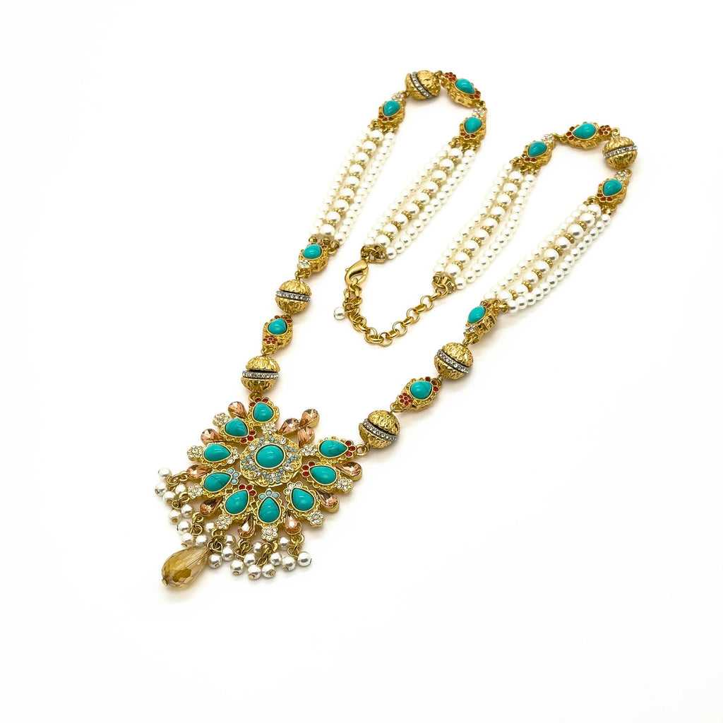 "Mythe" | Art Deco Geometric Symmetry Statement Necklace