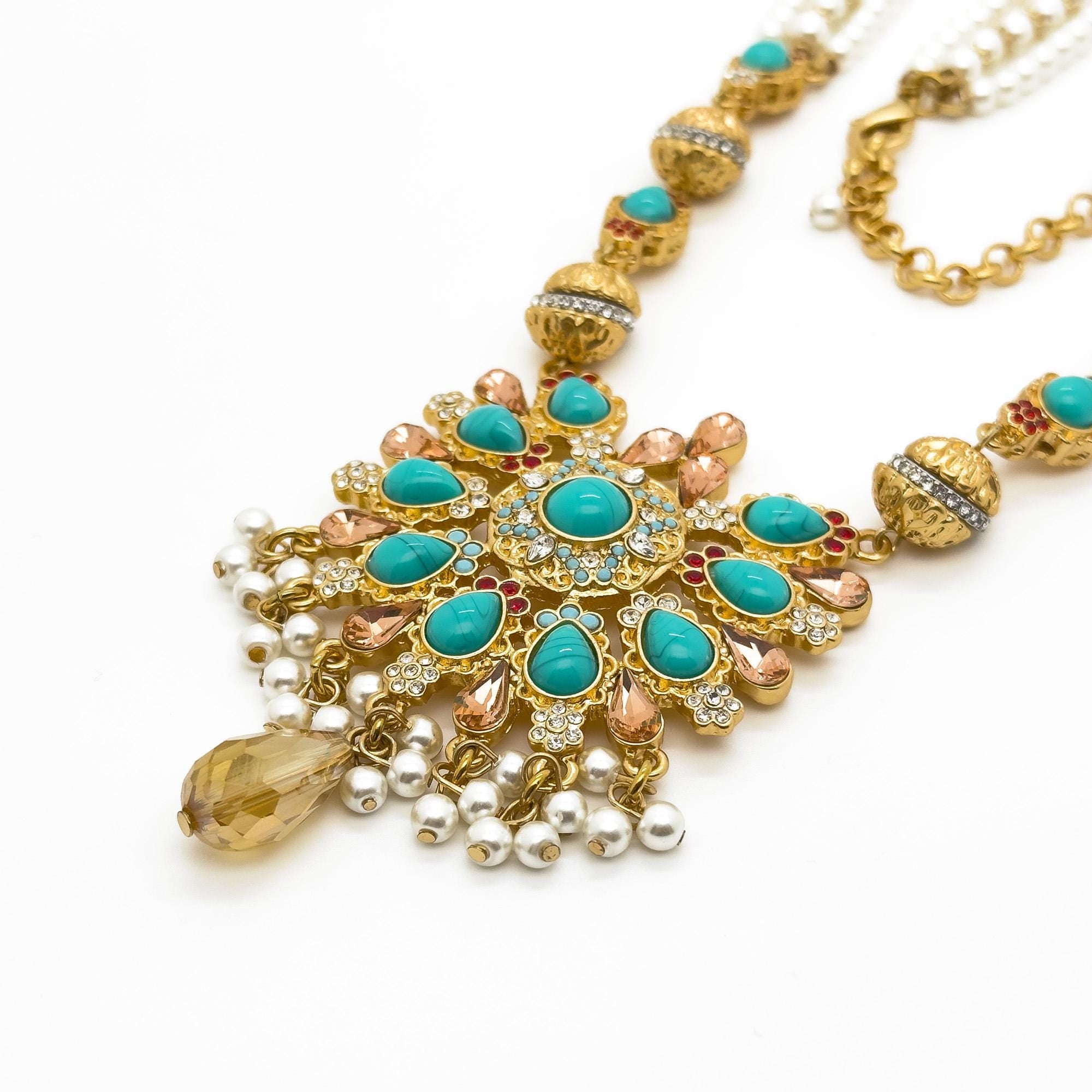 "Mythe" | Art Deco Geometric Symmetry Statement Necklace